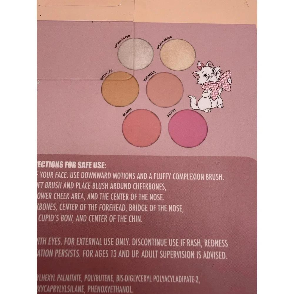 Disney The Aristocats Marie Complexion Palette Taste Beauty Blush Bronzer Glow